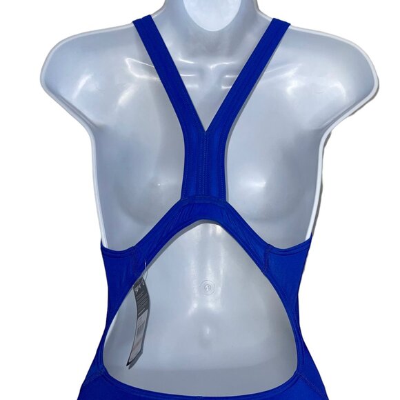 NWT Speedo Pro LT Lined Lightweight Blue One Piece Swimsuit Womens 10 36 - Picture 7 of 9